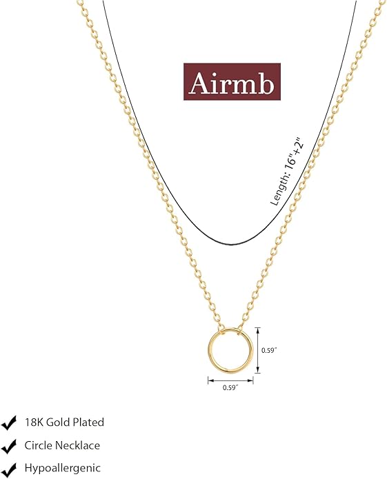 Gold Layered Necklaces for Women 14k Gold Plated Dainty Stackable Choker Necklaces for Women Trendy Layering Chain Cute Pendant Necklace Set Gold Jewelry for Women