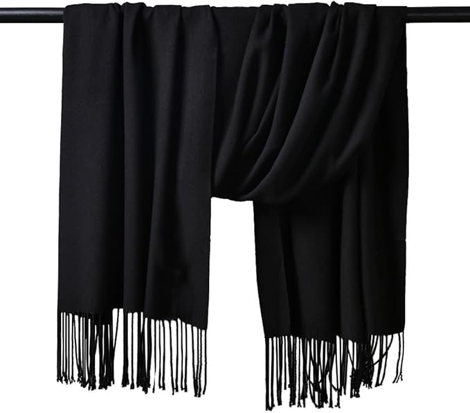 HOYAYO Extra Large Thick Pashmina Shawl Wraps - Wool Soft Winter Warm Scarves Travel Blanket for Women