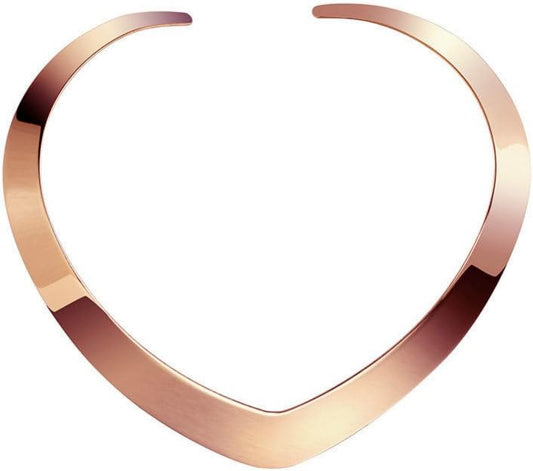 18K Gold Plated Necklace Love Choker Heart Shape Women Statement Jewelry Wide Choker Necklace Sparkly Collar Necklaces