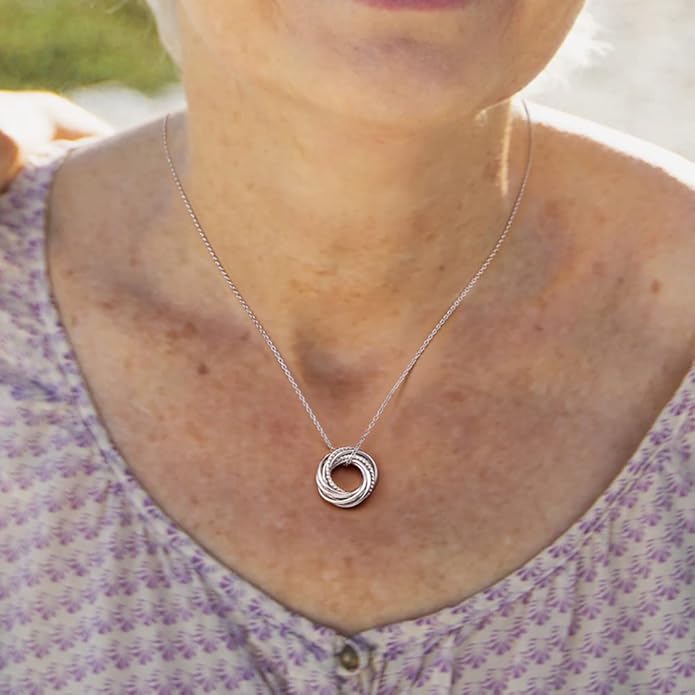 Birthday Gifts for Women Sterling Silver 30th 40th 50th 60th 70th 80th 90th Birthday Necklace For Her 3 4 5 6 7 8 9 Decade Jewelry 30 40 50 60 70 80 90 Years Old