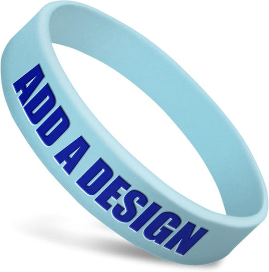 Wide Wristbands | Fully Customizable | Great For Events, Fundraisers & Promotions | 3/4" Wide | 100% Silicone | Available In Bulk