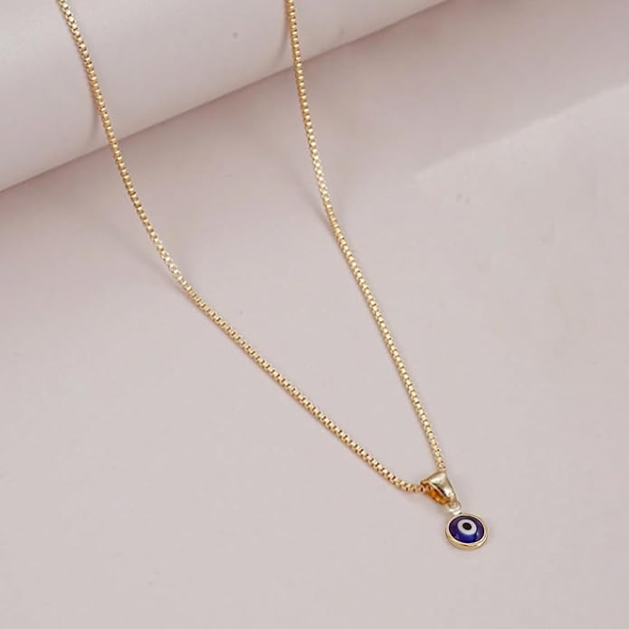 Long tiantian Evil Eye Necklace for Women Men Necklace Evil Eye Jewelry Blue Turkish Glass Leather Rope Pink Lucky Protection Necklace Jewelry Valenty Day Gifts for Men Women
