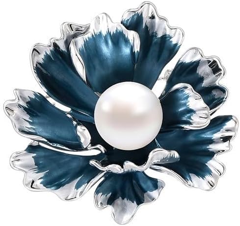 Flower Brooch Pin Rhinestones Pearl Flower Brooches Floral Pin Jewelry for Women Girls