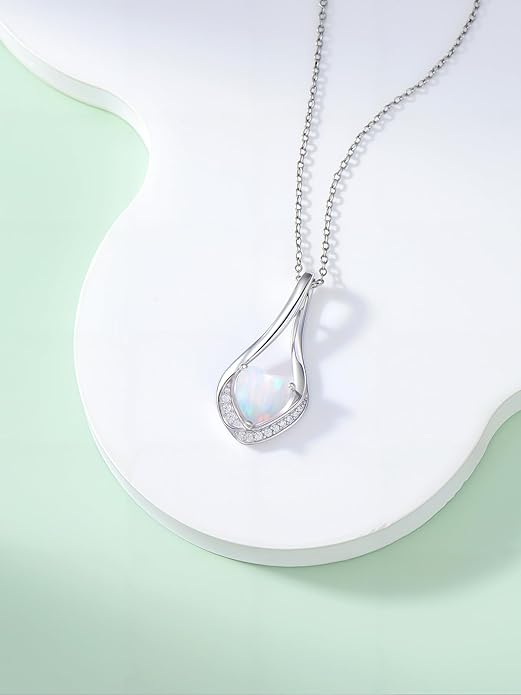 Birthstone Necklaces for Women,18k Yellow/White Gold Plated Forever Love Heart Infinity Pendant Necklace Anniversary Jewelry Christmas Birthday Gifts for Women Her Wife Girlfriend