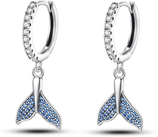 925 Sterling Silver Women Earrings, Sparkling Star and Moon Earrings, Various Hypoallergenic Earrings, Best Gift for Women