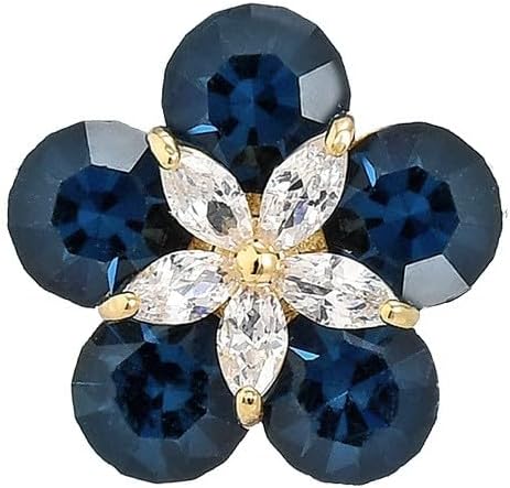 Flower Brooch for Women Girls Flower Rhinestone Brooch Gold Plated Lapel Pin Clothing Accessory Wedding Gift Fashion Jewelry for Mom Wife