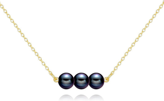 KECHO 14K Real Gold Freshwater Cultured Pearl Pendant Necklace 14K Solid Gold Jewelry Anniversary Birthday Gifts for Women