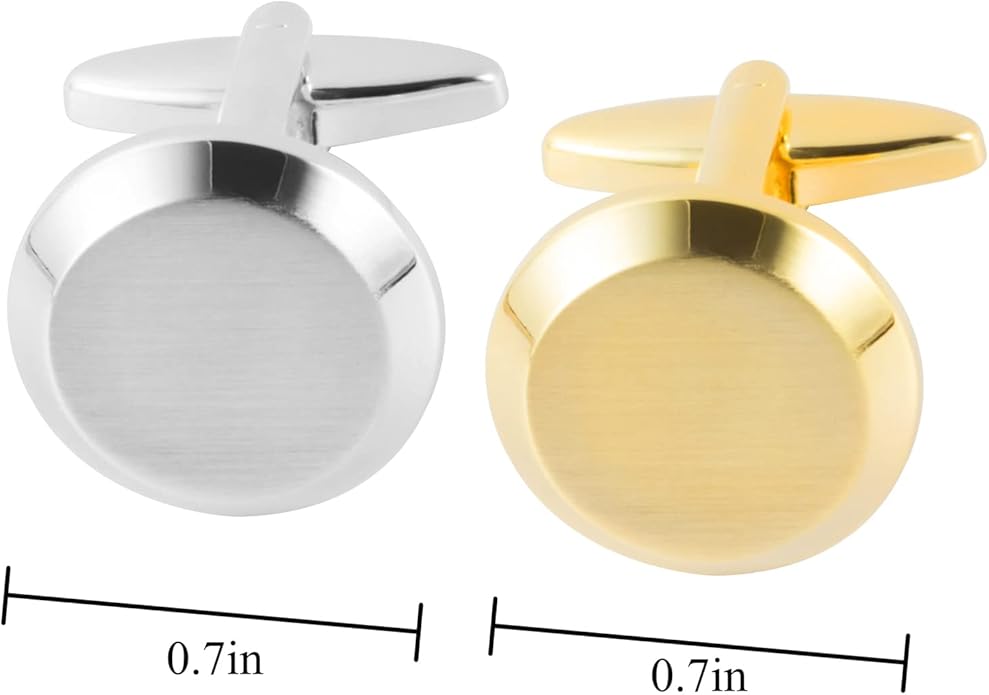 Dannyshi Cufflinks for Men Classic Wedding Business Shirt Cuff Links Set Gifts with Box