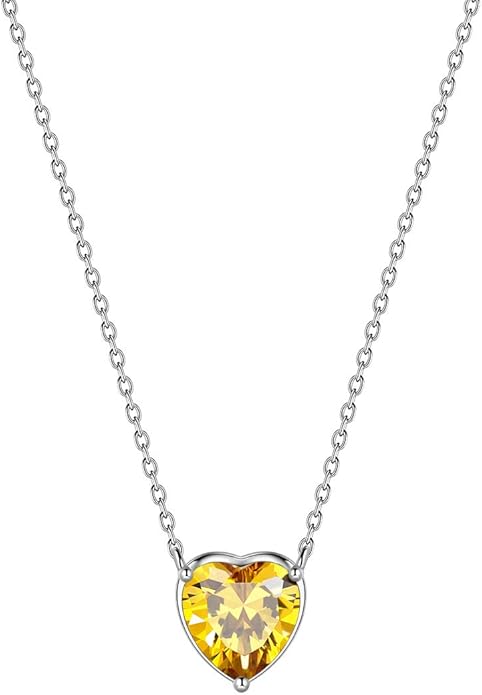 Aurora Tears 925 Sterling Silver 12 Birthstone Hearts Jewelry Women Crystal Wedding/Engagement/Bridal Heart Necklace/Earring/Ring/Bracelet Sets Jewellery