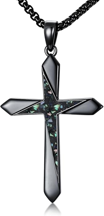 Cross Necklace for Men 925 Sterling Silver Celtic Cross Pendant Christian Jewelry Religious Christmas Gifts for Women