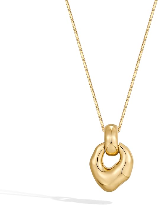 Pendant Necklace for Women Statement Gold Silver Necklace Trendy Jewelry for Women