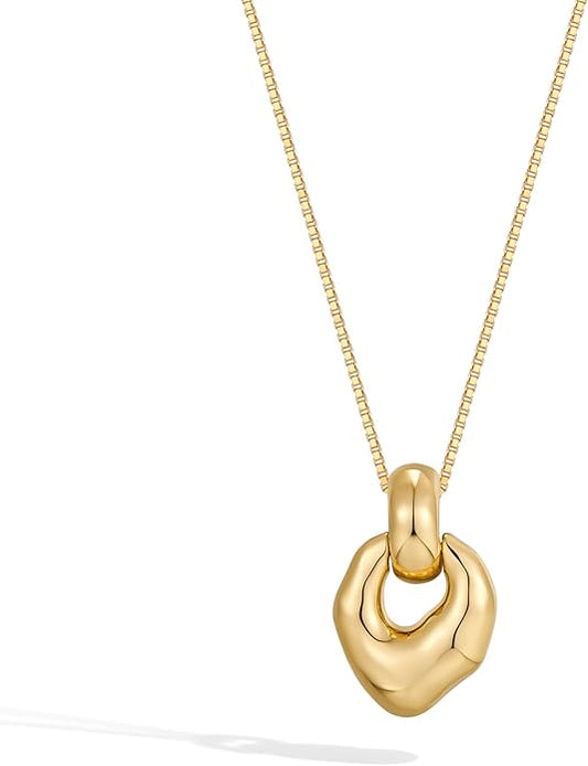 Pendant Necklace for Women Statement Gold Silver Necklace Trendy Jewelry for Women