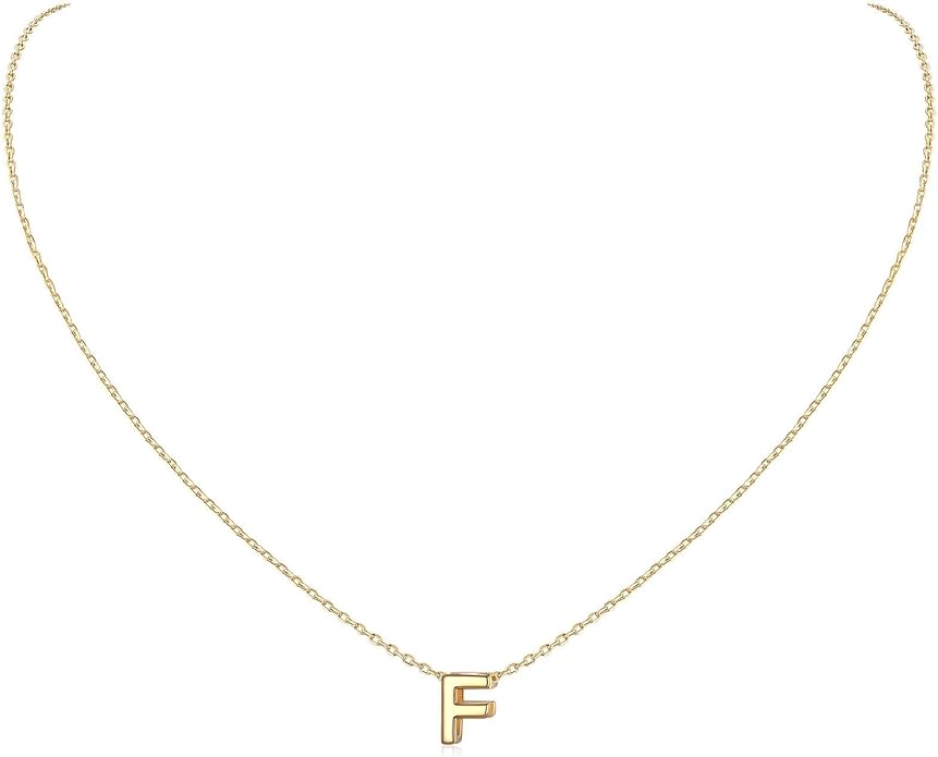 ChicSilver 925 Sterling Silver Initial Necklace for Women Dainty Letter Jewelry Personalized Gift