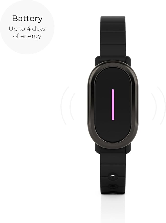 BOND TOUCH 4 Long-Distance Relationship Smart Bracelet for Couples to Feel Connected (1 Unit) Long Battery Life, Bluetooth Connection, Haptic Vibration, Compatible with iOS and Android (Black)