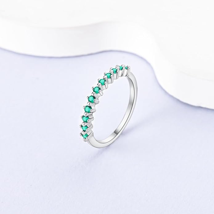 NARMO 925 Sterling Silver Rings for Women Evil Eyes Rings Entwined Line Cubic Zirconia Rings Simple Stackable Finger Rings Engagement Ring Personality Rings Size 6-9