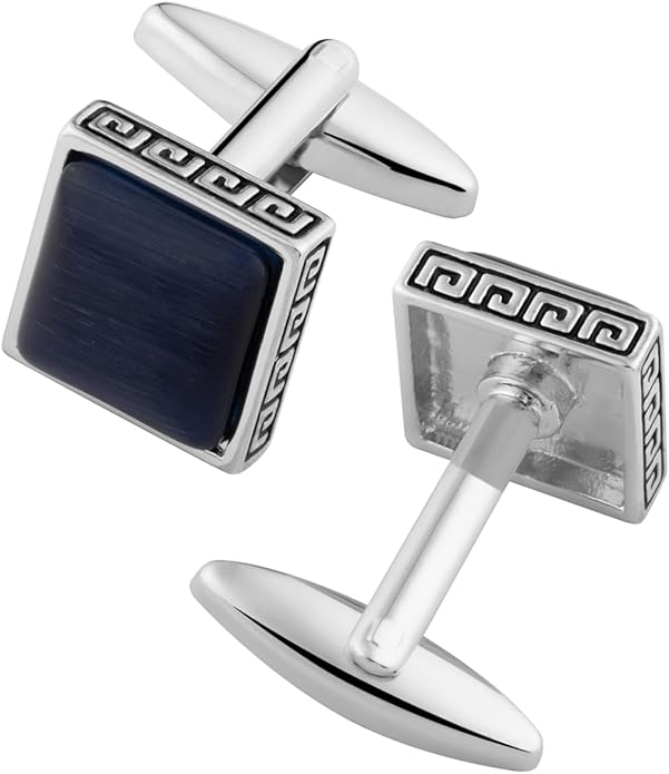 Dannyshi Cufflinks for Men Classic Wedding Business Shirt Cuff Links Set Gifts with Box