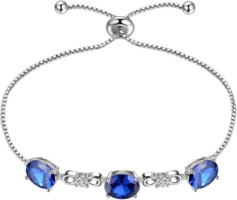 Aurora Tears 925 Sterling Silver 12 Birthstones Necklace/Earring/Ring/Bracelet Women Birthstone Pendant Crystal Fashion Birthday Jewelry Christmas Gift for Girls Women