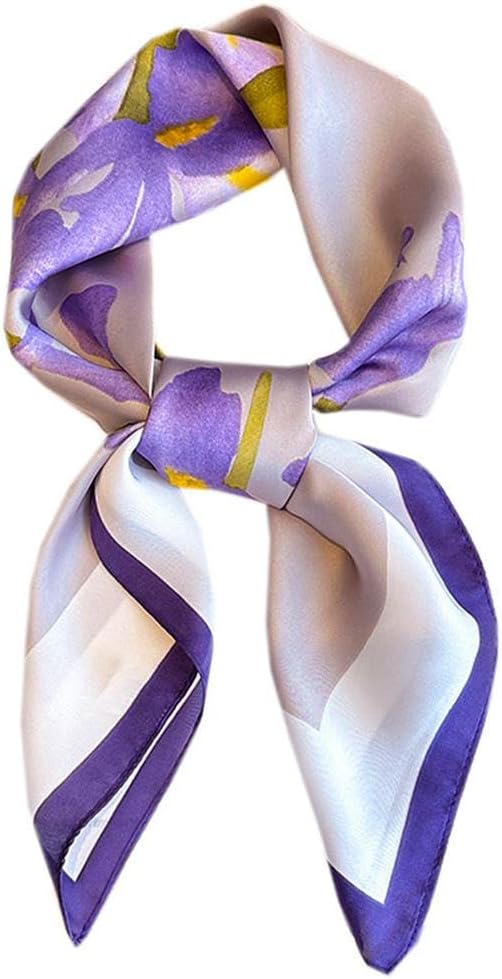 Hioyiwse Satin Bandanas Head Scarf For Women Hair Scarves Accessories Lightweight Fashion Wrap Neck Silk Sleeping Headscarf