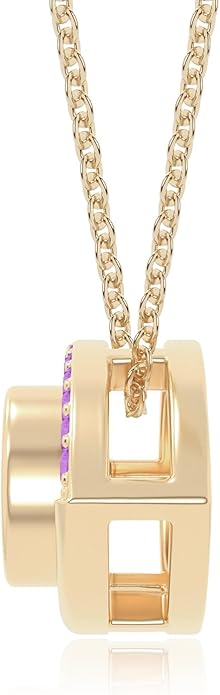 Natural Gemstone with Moissanite Evil Eye Pendant Necklaces for Women in Silver/18K Yellow/Rose Gold Vermeil,Birthstone Jewelry Gifts for Her Birthday,Anniversary, Graduation