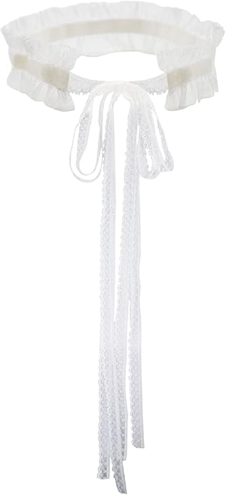 MOMOCAT Lace Choker Necklace for Women Bridal 90s Gothic Tatoo Choker Collar Kawaii Chocker Necklace Flower Ribbon Lolita Accessories