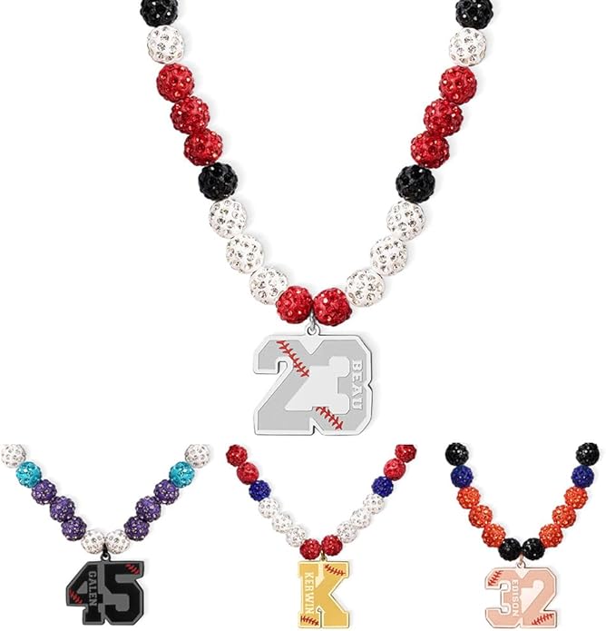 callie Personalized Volleyball|Basketball|Hockey|Baseball|Soccer|Pickleball Necklace - Custom Name & Number, Jewelry Gifts for Sports Lover