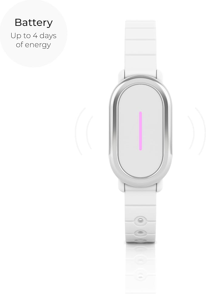 BOND TOUCH 4 Long-Distance Relationship Smart Bracelet for Couples to Feel Connected (1 Unit) Long Battery Life, Bluetooth Connection, Haptic Vibration, Compatible with iOS and Android (White)
