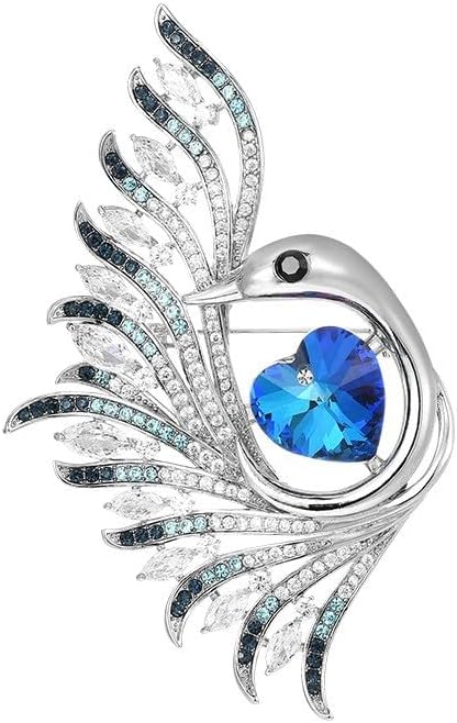 UNVAK Animal Brooches for Women Pearl Rhinestones Animal Brooch Pin Cute Animal Jewelry Gift for Wife Mom Girlfriends