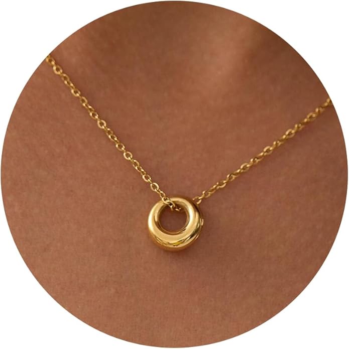 Gold Necklace for Women-14k Gold Plated Infinity Necklace Star Of David Necklace Evil Eye Cross Pendants Heart Dainty Gold Necklace For Women