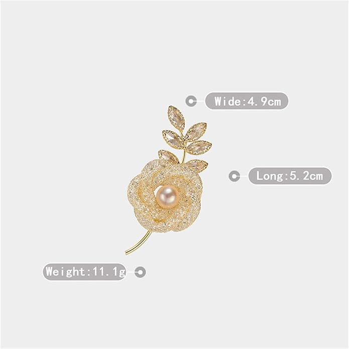 AILONMEI Brooch Pins For Women Fashion, Flower Brooches Jewelry For Women Floral Series Brooches And Pins Designer Lady's Costume