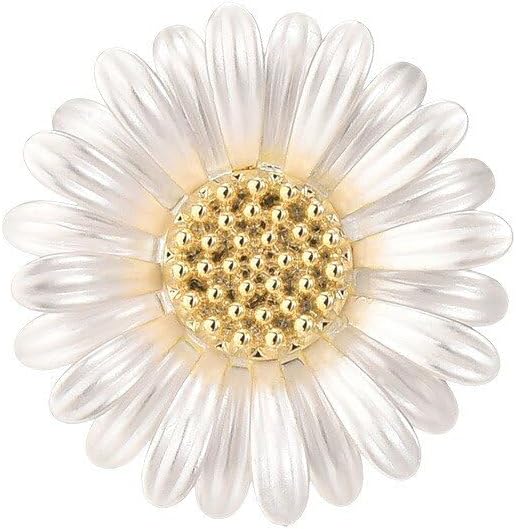 Fashion Flower Brooches for Women Rhinestone Flower Brooches Pins 18k Gold Plated Lapel Pins Jewelry for Girlfriend Wife