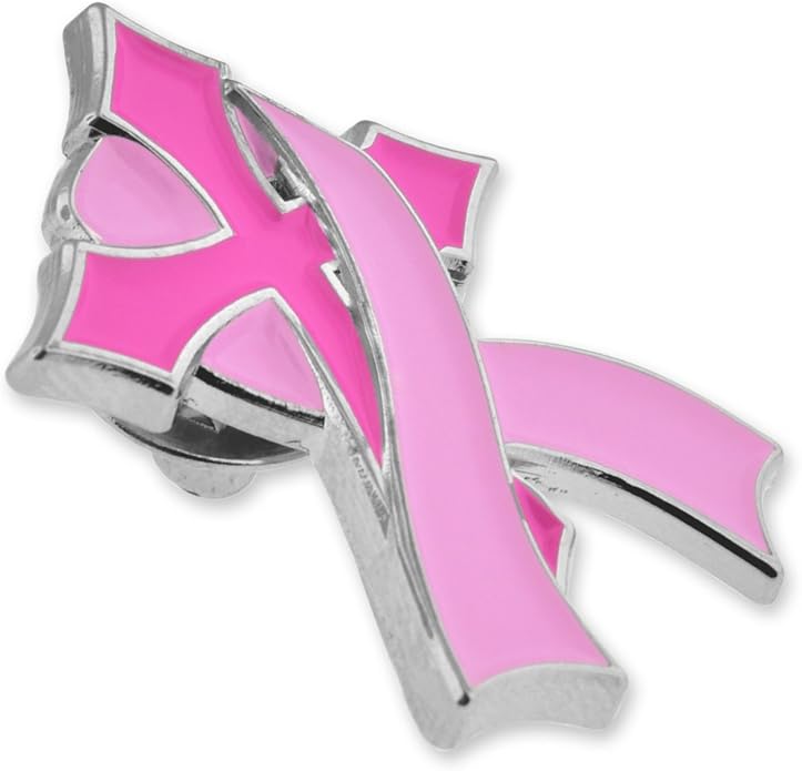 PinMarts Breast Cancer Ribbons and Breast Cancer Awareness Enamel Pins - Perfect Breast Cancer Gifts for Women, Events, Fundraisers, and Breast Cancer Awareness Decoration
