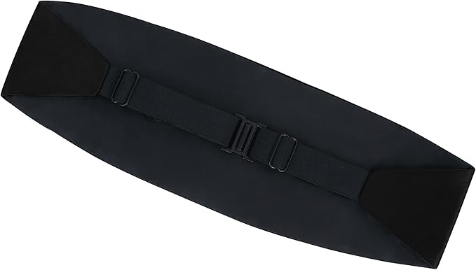 S.H. Churchill & Co. Men's Self Tie Bow Tie and Cummerbund Set for Wedding, Prom, Formal Event