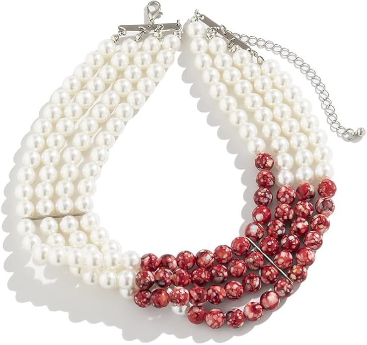 Long Pearl Necklaces for Women Pearl Long Chain Necklace Dainty Gold And Long Pearl Necklaces Layered Pearl Necklace Statement Sweater Strand Chain Jewelry