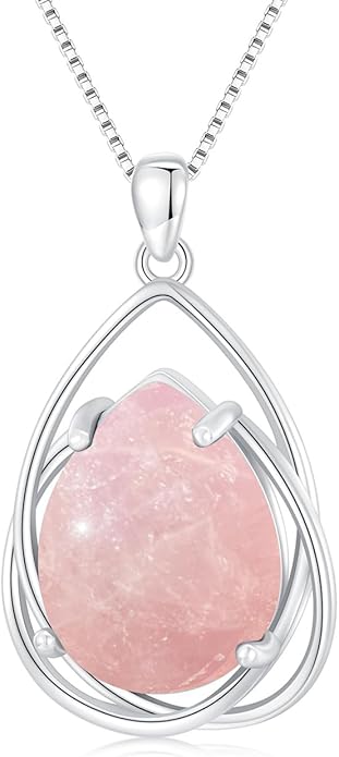 Teardrop Turquoise Pendant Necklace, 925 Sterling Silver December Birthstone Necklace Vintage Western Jewelry Gift for Women