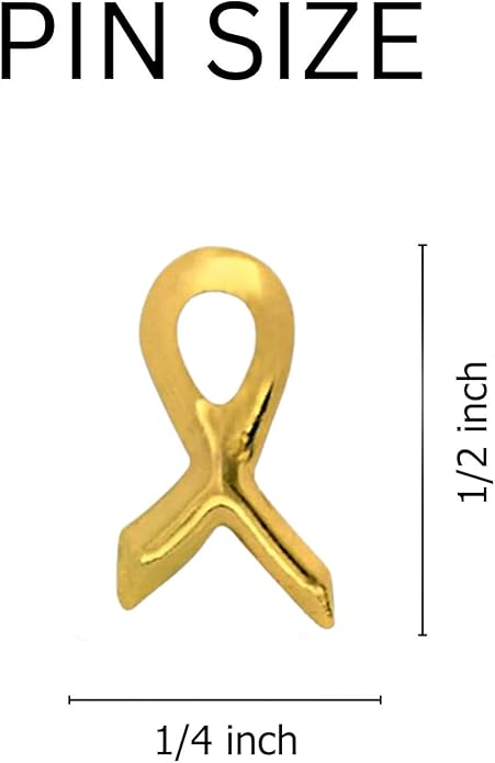 1/2/5/10/25/50/100pcs Satin Awareness Ribbon Pins (Pick your color), for Cancer & Disease Awareness, Bulk Quantities for Fundraising, Events, Gift Giving