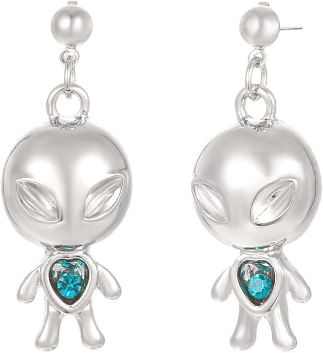 Madison Tyler 80s 90s Earrings for Women | Fun UFO Alien Earrings Space Earrings for Women