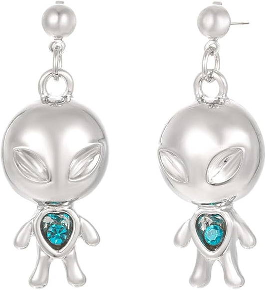 Madison Tyler 80s 90s Earrings for Women | Fun UFO Alien Earrings Space Earrings for Women