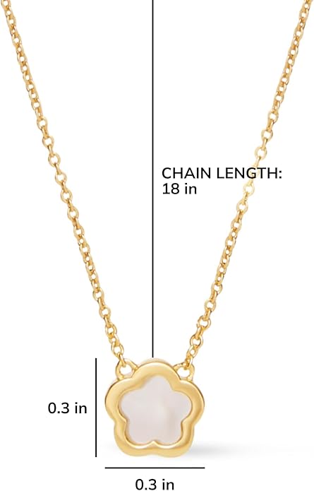 Ana Luisa Pendant Necklaces for Women - 14K Gold Plated and Silver Rhodium Necklace - Pearl, Heart, Circle, Moonstone, Gemstone, Knot Charm Styles - Hypoallergenic, Dainty, Trendy Layering Necklaces