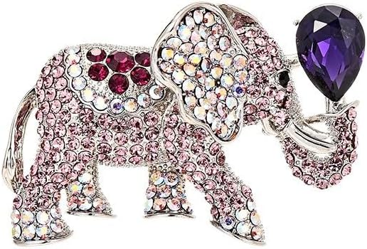 Animal Brooch for Women Girls 18k Gold Plated Animal Brooch Pin Rhinestone Animal Brooch Lapel Pin Jewelry Thanksgiving Day Birthday Wedding Gifts for Mom Wife