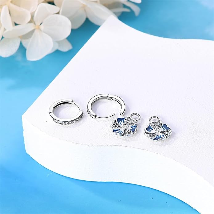 925 Sterling Silver Women Earrings, Sparkling Star and Moon Earrings, Various Hypoallergenic Earrings, Best Gift for Women