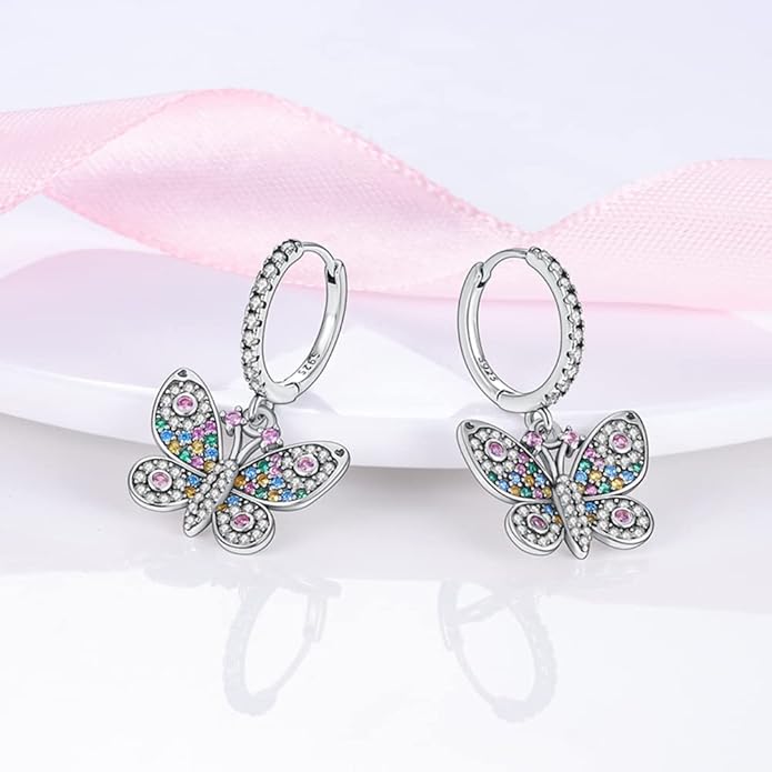 925 Sterling Silver Women Earrings, Sparkling Star and Moon Earrings, Various Hypoallergenic Earrings, Best Gift for Women