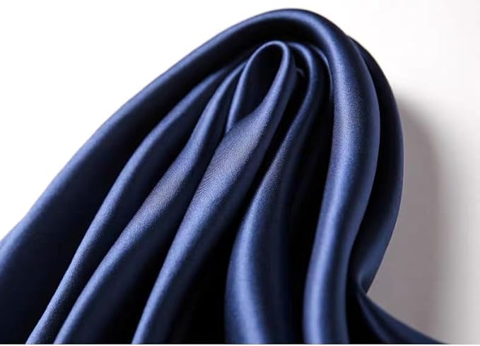 ANDANTINO 100% Mulberry Silk Square Scarf for Hair-25.6" X25.6'' Women Men Natural Silk Neckerchief Digital Printed Headscarf