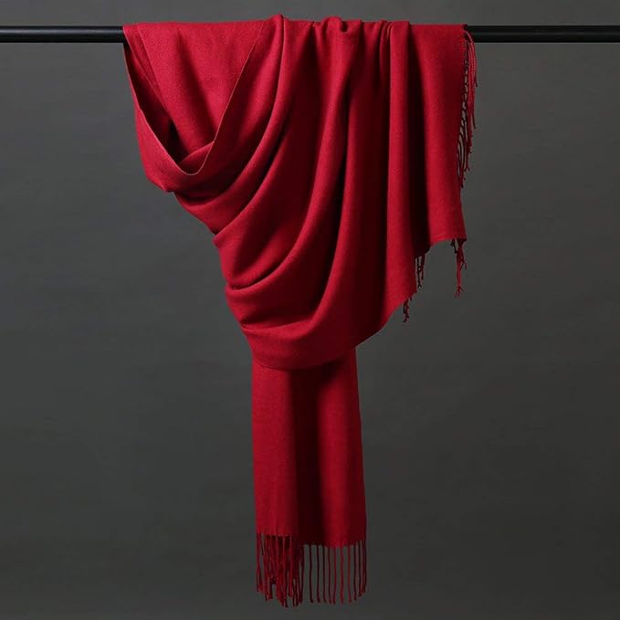 HOYAYO Extra Large Thick Pashmina Shawl Wraps - Wool Soft Winter Warm Scarves Travel Blanket for Women