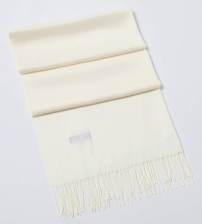 Cindy & Wendy Pashmina Shawls and Wraps Large Scarfs for Women Wedding Party Bridal Long Fashion Solid Shawl Wrap Fringes