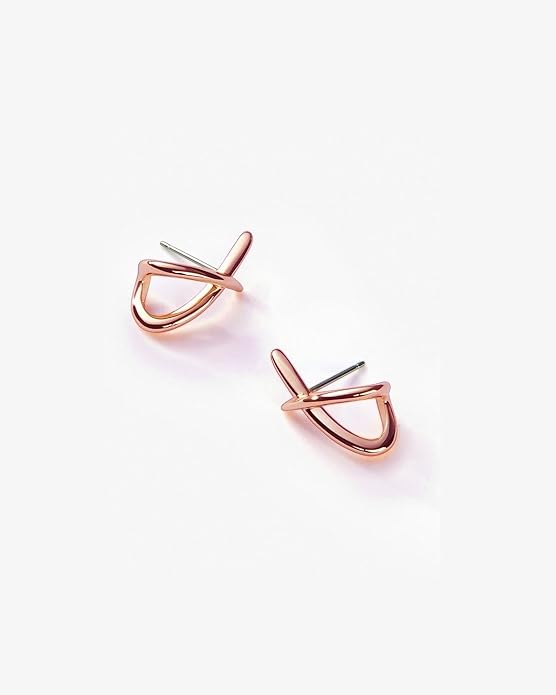 Gold Earrings for Women Trendy,14K Gold Stud Earrings Dainty Earrings Simple Minimalist Gold Earrings Hypoallergenic Earring for Women Gifts