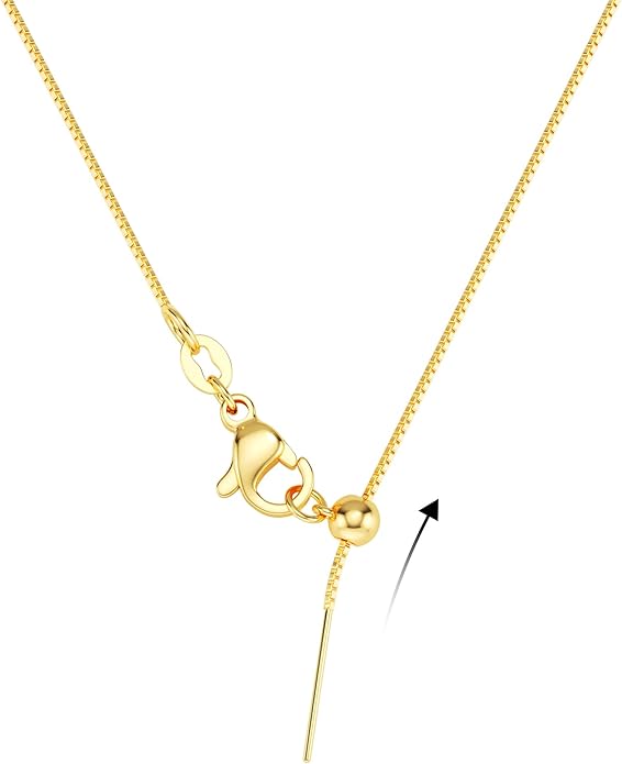 Freekiss Herringbone Necklace for Women,Dainty Gold Necklace,14k Gold Plated Snake,Gold Chain Choker Necklaces,Simple Gold Layered Necklaces,Gold Jewelry Gift for Women