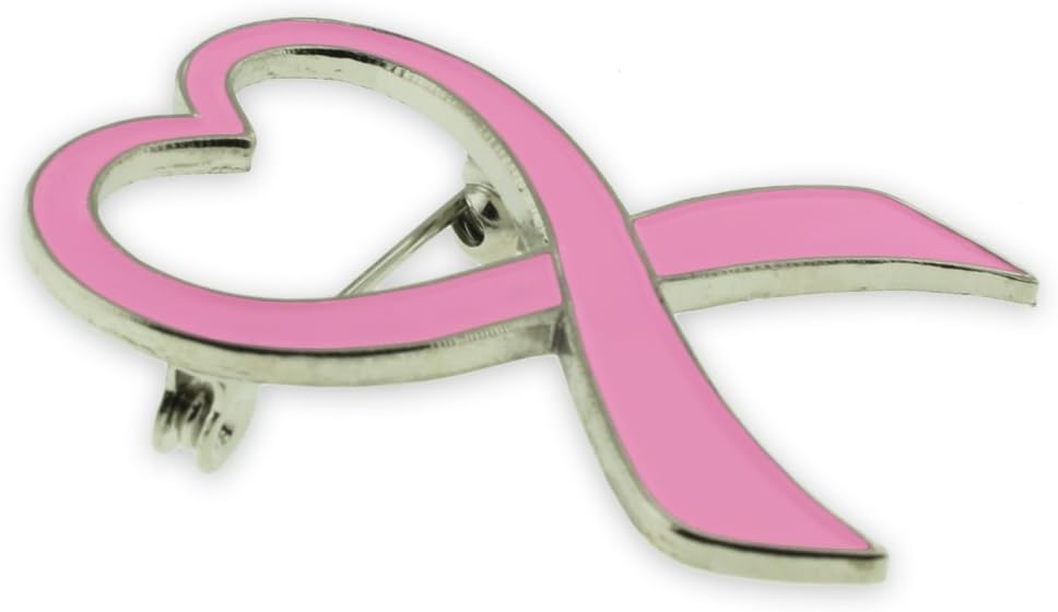 PinMarts Breast Cancer Ribbons and Breast Cancer Awareness Enamel Pins - Perfect Breast Cancer Gifts for Women, Events, Fundraisers, and Breast Cancer Awareness Decoration