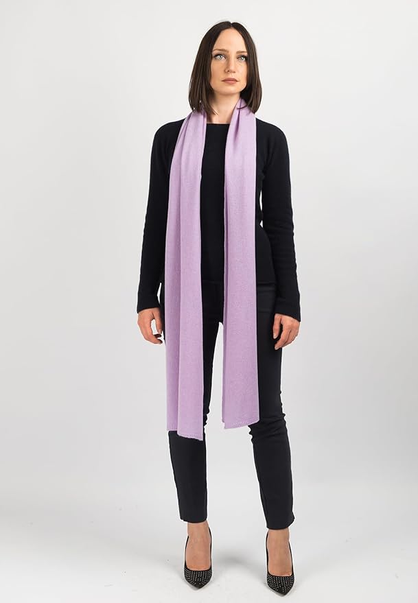 Dalle Piane Cashmere - 100% Cashmere Scarf - Made in Italy - Winter Neck Warmer (14" x 77") - Christmas Gift