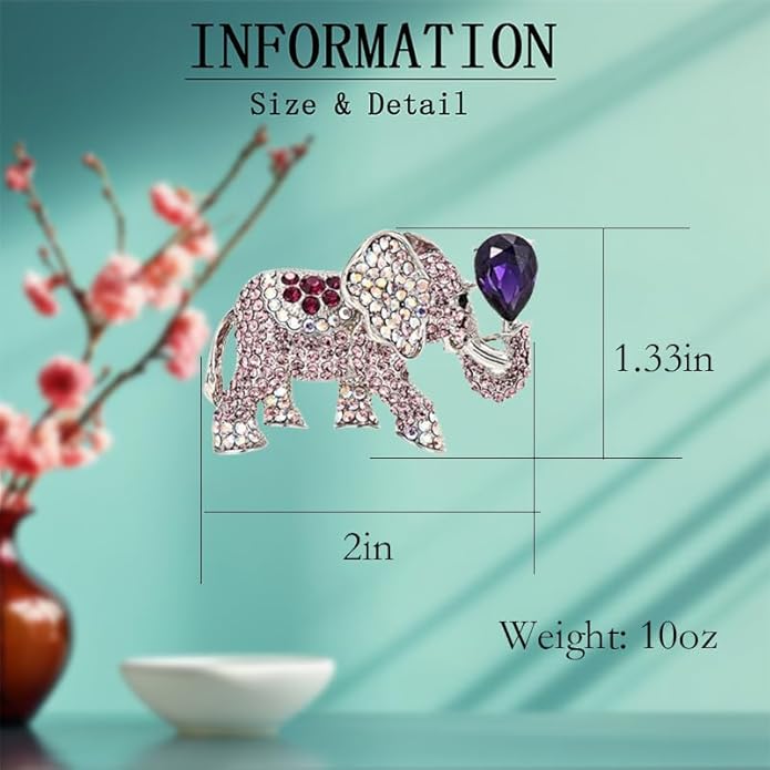 Animal Brooch for Women Girls 18k Gold Plated Animal Brooch Pin Rhinestone Animal Brooch Lapel Pin Jewelry Thanksgiving Day Birthday Wedding Gifts for Mom Wife