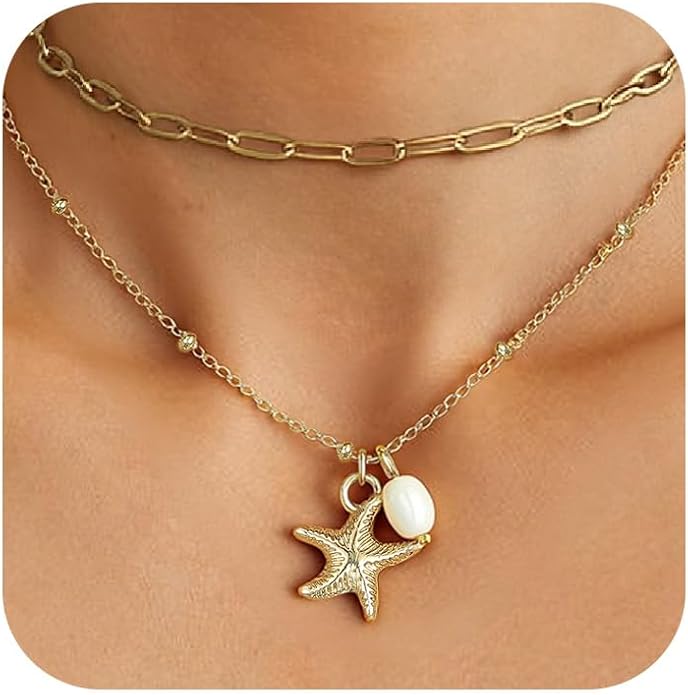 Sunflower Jewellery Layered Gold Dragon Pendant Necklace with Chain Link Choker, Gothic Fantasy Style, Double Chain Design